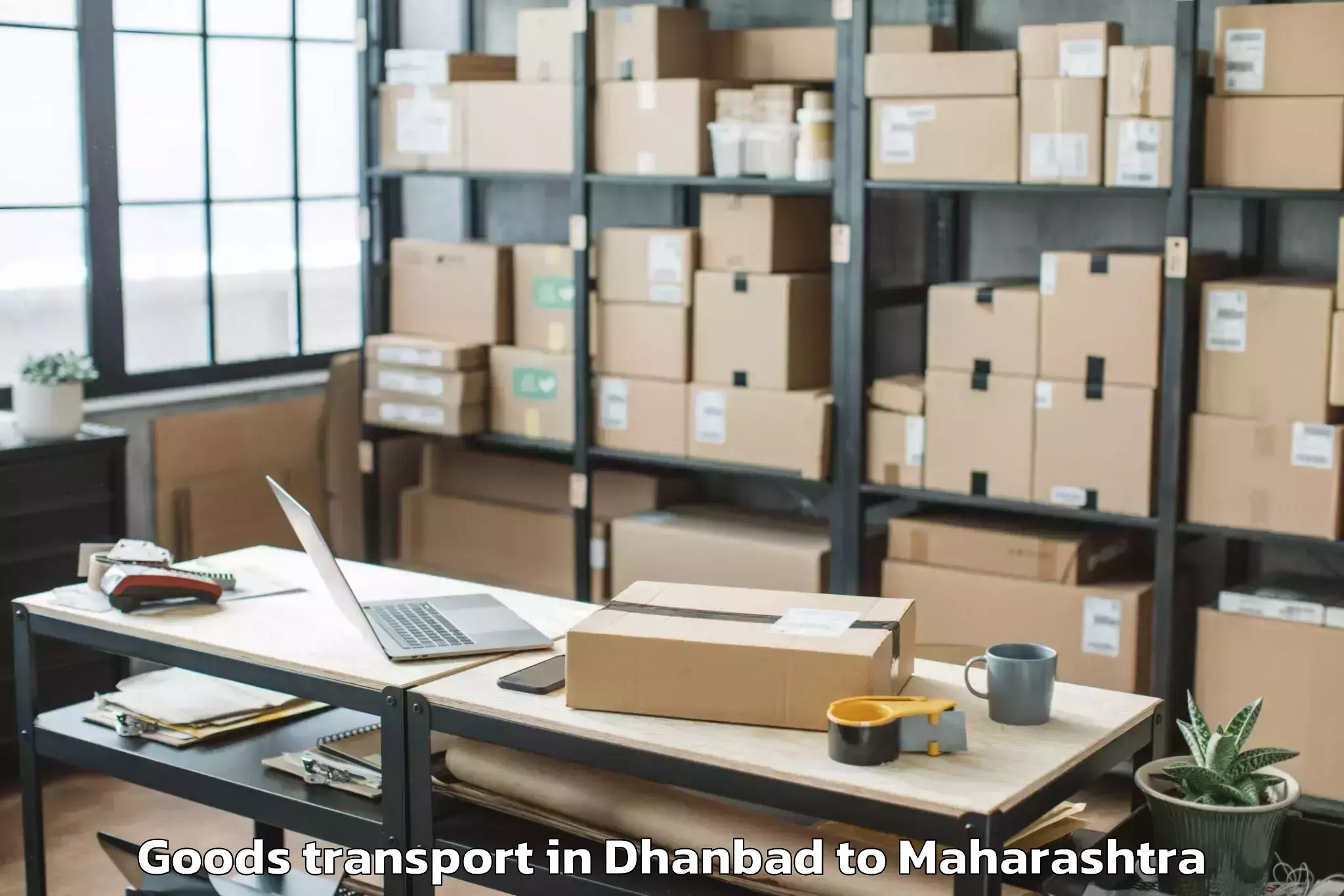 Book Dhanbad to Wadwani Goods Transport Online